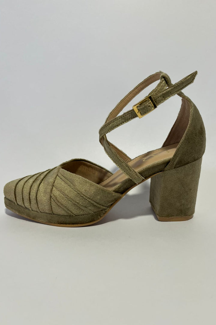 ANGELA PLATAFORMA 2.0 BEIGE DORADO