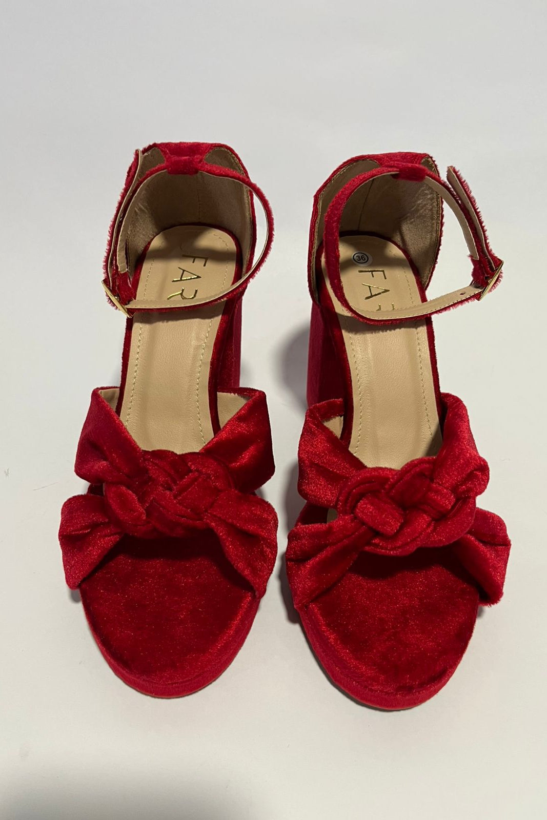 MARIA PLATAFORMA ROJO CHERRY